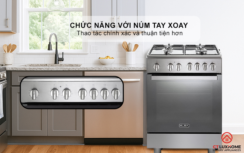 BẾP GAS KẾT HỢP LÒ NƯỚNG CXX 664 MLVN ELBA 60CM CXX664MLVN 5