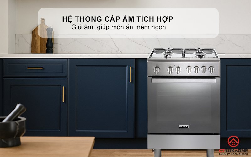 BẾP GAS KẾT HỢP LÒ NƯỚNG CXX 664 MLVN ELBA 60CM CXX664MLVN 8