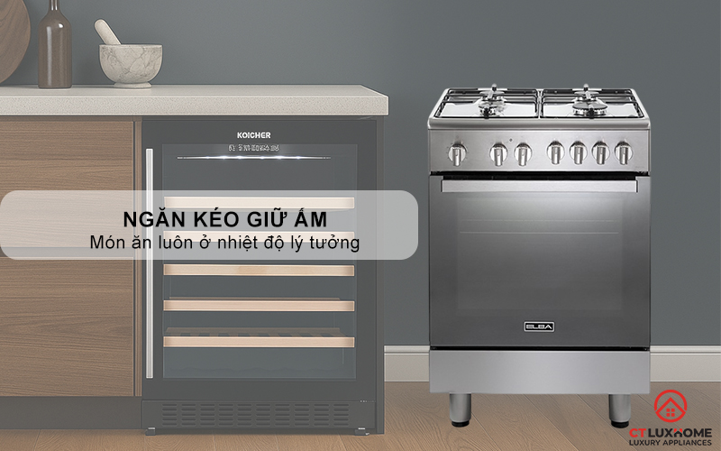BẾP GAS KẾT HỢP LÒ NƯỚNG CXX 664 MLVN ELBA 60CM CXX664MLVN 9