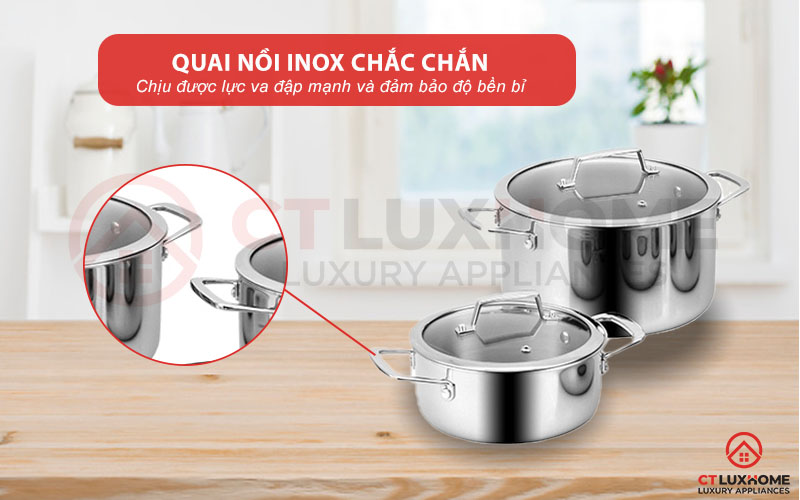 Quai nồi inox 304 cao cấp - An toàn, chắc chắn