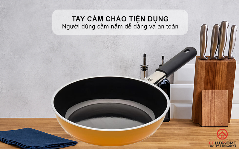 Tay cầm chảo an toàn và tiện dụng