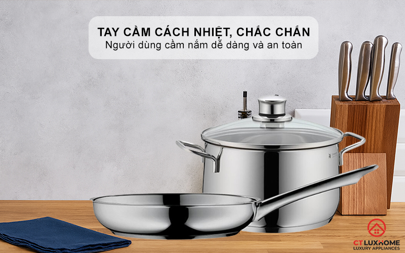 Tay cầm cách nhiệt, chắc chắn, an toàn