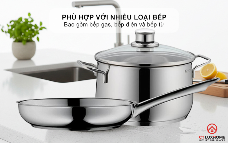 Phù hợp với nhiều loại bếp