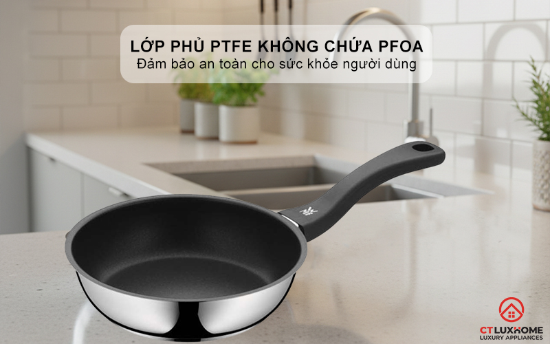 Lớp phủ chống dính PTFE không chứa PFOA dễ vệ sinh, an toàn