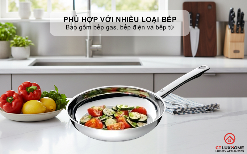 Phù hợp với nhiều loại bếp