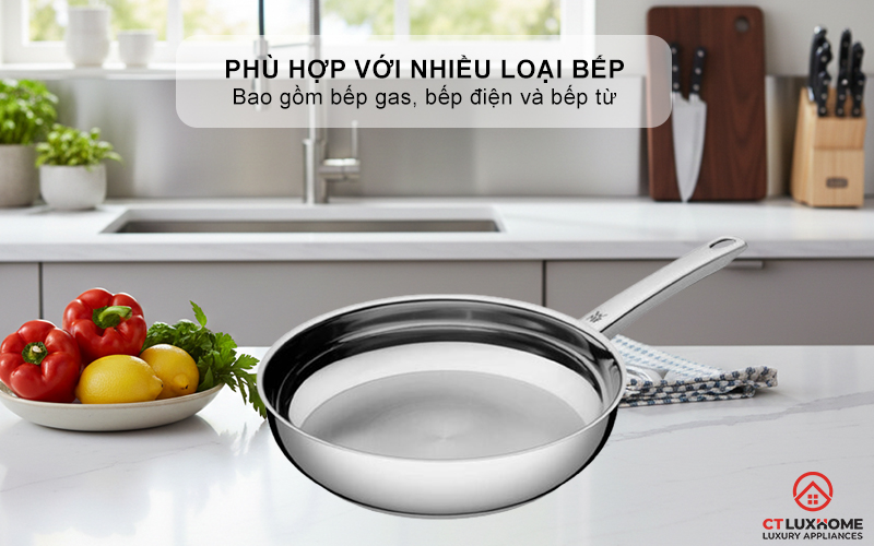 Phù hợp với nhiều loại bếp