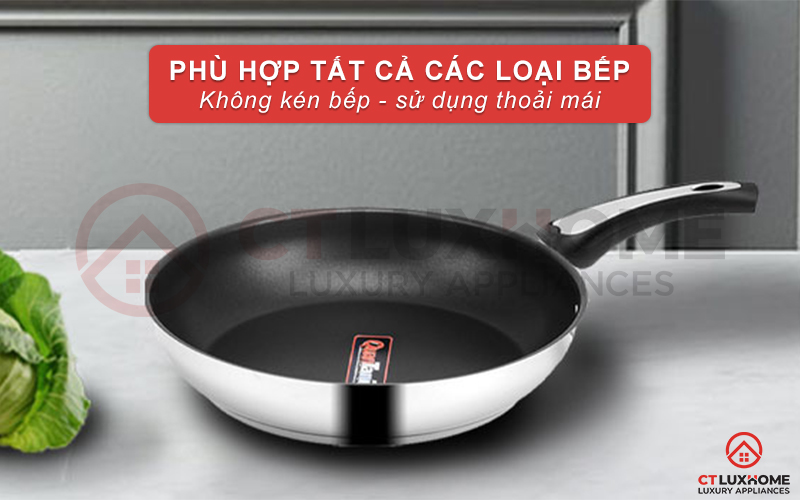 Sử dụng được trên mọi loại bếp thoải mái nấu nướng