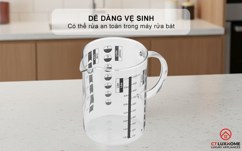 Vạch chia rõ ràng, dễ quan sát