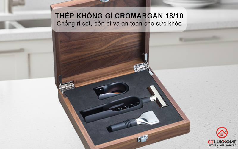 Chất liệu thép không gỉ Cromargan® cao cấp