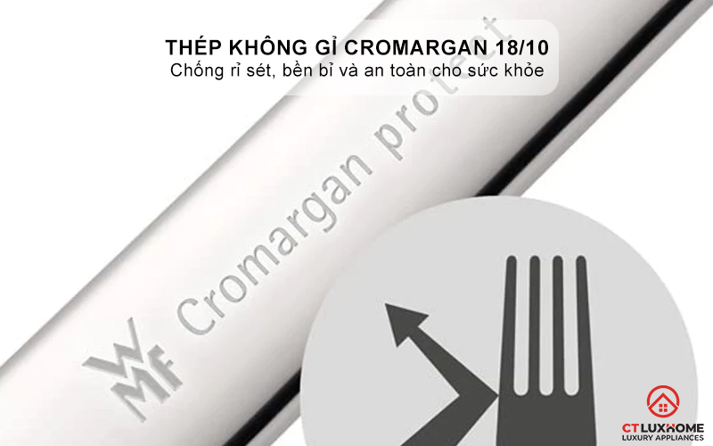 Chất liệu thép không gỉ Cromargan