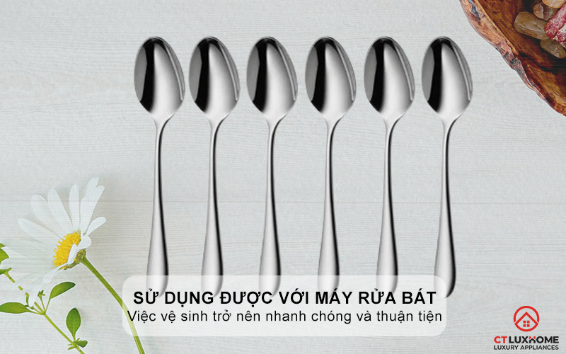 Sử dụng được với máy rửa bát