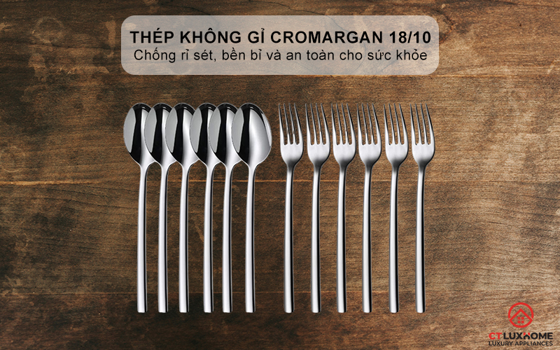 Chất liệu thép không gỉ Cromargan