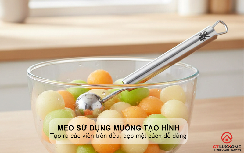 Mẹo sử dụng muỗng tạo hình