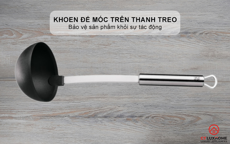 Khoen thực tế để lưu trữ trên thanh treo có móc