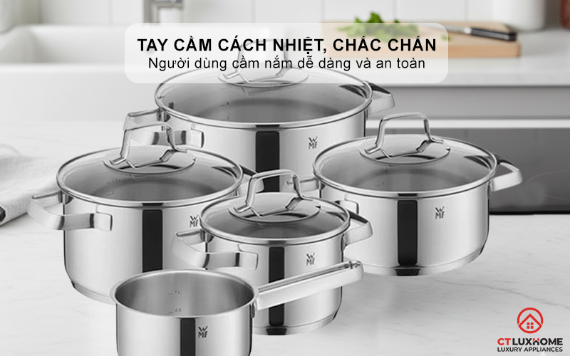 Tay cầm cách nhiệt, chắc chắn, an toàn