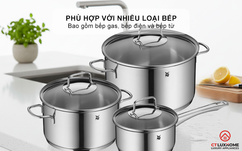 Phù hợp với nhiều loại bếp