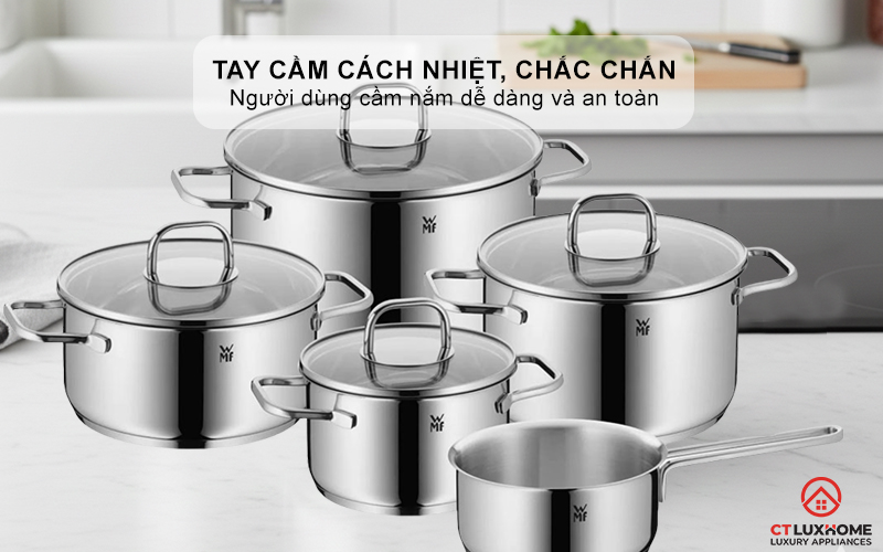 Tay cầm cách nhiệt, chắc chắn, an toàn