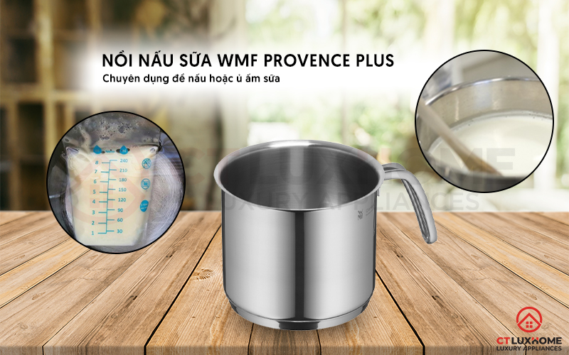 Nồi WMF Provence Plus được thiết kế ra để chuyên dùng nấu sữa và ủ ấm sữa