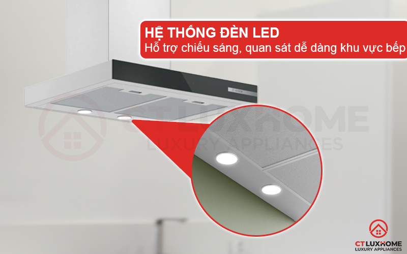 MÁY HÚT MÙI GẮN TƯỜNG BOSCH DWB67BK61T SERIE 4 NGANG 60CM 2