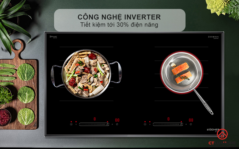 BẾP ĐIỆN TỪ 2 VÙNG NẤU KOCHER EI-221 EI221 4