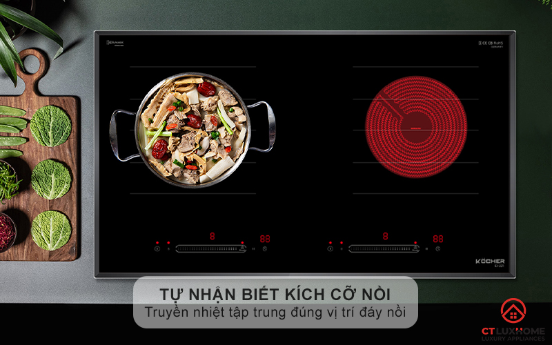 BẾP ĐIỆN TỪ 2 VÙNG NẤU KOCHER EI-221 EI221 6