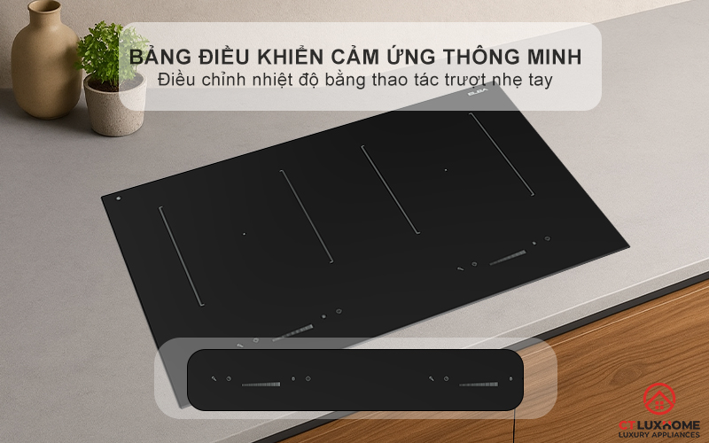 BẾP TỪ 2 VÙNG NẤU ÂM BÀN ELBA ELIO 71 00 MÀU ĐEN 4600W ELIO7100 4