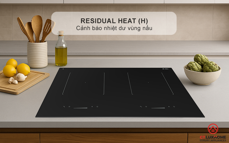 BẾP TỪ 2 VÙNG NẤU ÂM BÀN ELBA ELIO 71 00 MÀU ĐEN 4600W ELIO7100 6