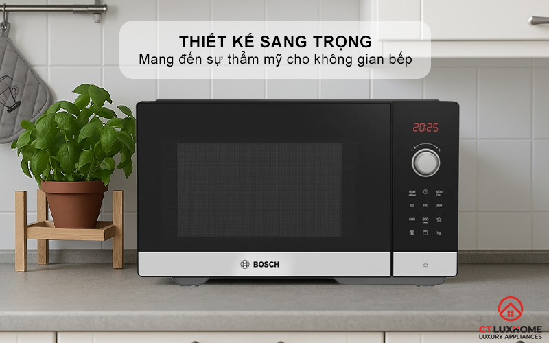 LÒ VI SÓNG BOSCH FEL053MS1M MÀU ĐEN 25 LÍT 1