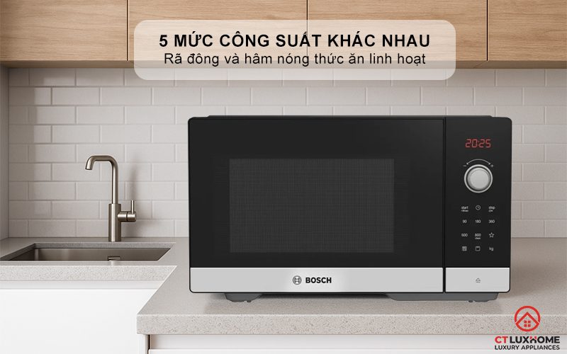 LÒ VI SÓNG BOSCH FEL053MS1M MÀU ĐEN 25 LÍT 5