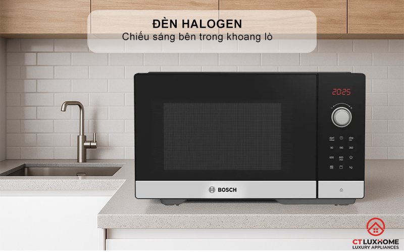 LÒ VI SÓNG BOSCH FEL053MS1M MÀU ĐEN 25 LÍT 9