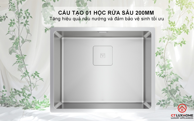 CHẬU RỬA BÁT INOX TEKA 1 HỐC RỬA FLEXLINEA RS15 50.40 PURECLEAN FLEXLINEARS155040PURECLEAN 2