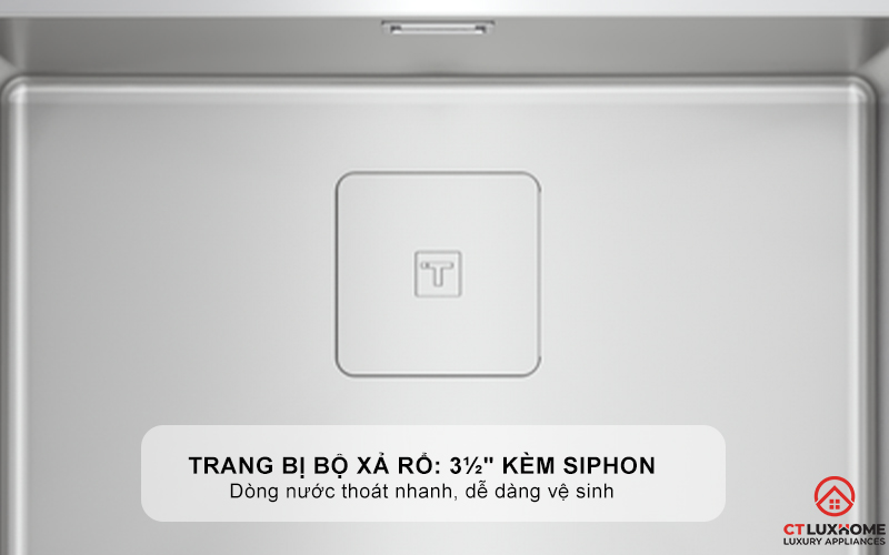 CHẬU RỬA BÁT INOX TEKA 1 HỐC RỬA FLEXLINEA RS15 50.40 PURECLEAN FLEXLINEARS155040PURECLEAN 7