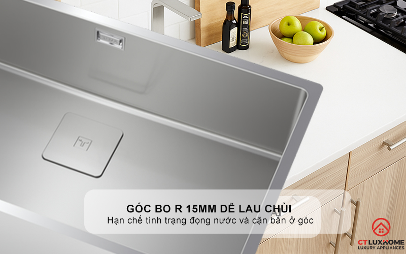 CHẬU RỬA BÁT INOX TEKA 1 HỐC RỬA FLEXLINEA RS15 50.40 PURECLEAN FLEXLINEARS155040PURECLEAN 8
