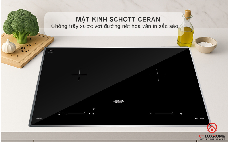 BẾP TỪ 2 VÙNG NẤU MUNCHEN GM8292P 3700W 3