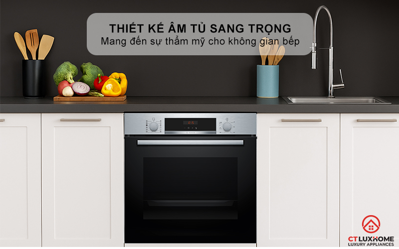 LÒ NƯỚNG KÈM HƠI NƯỚC BOSCH HQA574ES3 71L MÀU ĐEN 1