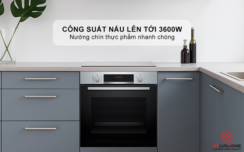LÒ NƯỚNG KÈM HƠI NƯỚC BOSCH HQA574ES3 71L MÀU ĐEN 3
