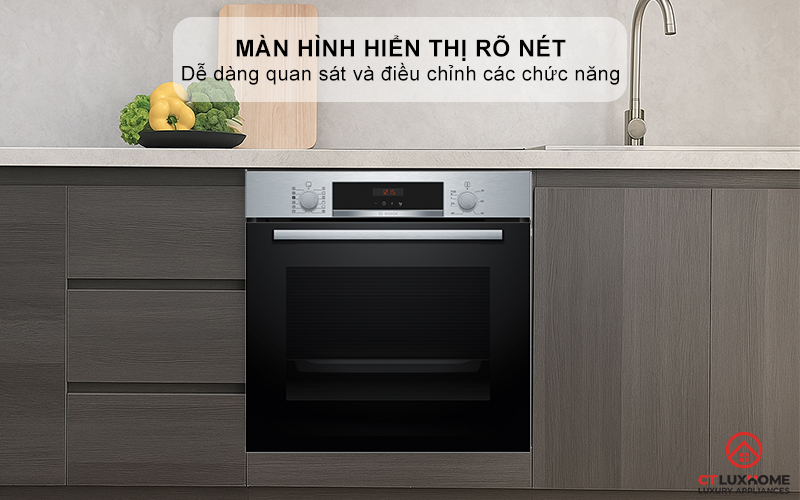 LÒ NƯỚNG KÈM HƠI NƯỚC BOSCH HQA574ES3 71L MÀU ĐEN 4