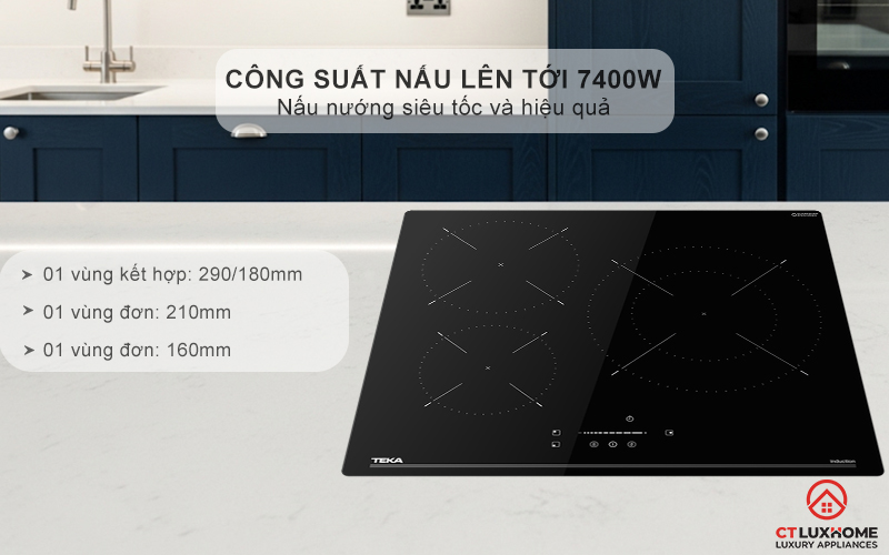 BẾP TỪ 3 VÙNG NẤU IBC 63110 SSM BK IBC63110SSMBK 3