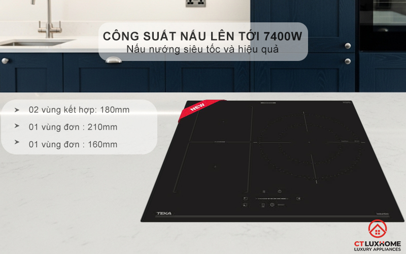 BẾP TỪ 3 VÙNG NẤU IBF 63210 SCG BK IBF63210SCGBK 3