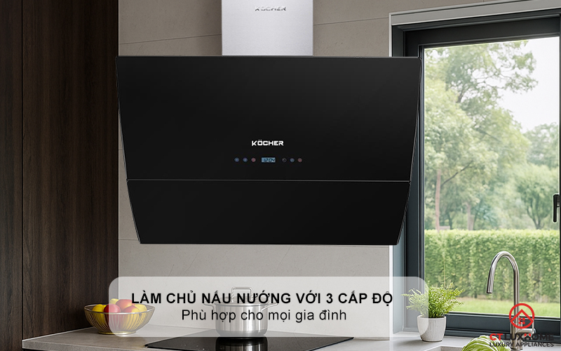 MÁY HÚT MÙI VÁT KÍNH NGHIÊNG KOCHER K-2080E NGANG 900MM K2080E 7