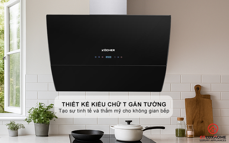 MÁY HÚT MÙI VÁT KÍNH NGHIÊNG KOCHER K-2080E NGANG 900MM K2080E 1