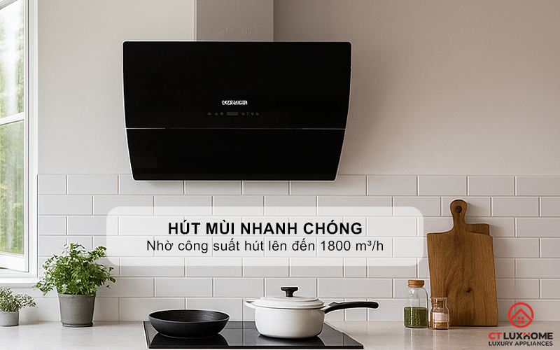 MÁY HÚT MÙI VÁT NGHIÊNG KOCHER K-2080E NGANG 700MM K2080E 3