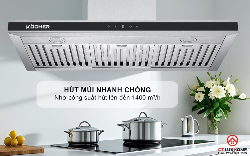 MÁY HÚT MÙI CHỮ T KOCHER K-225C PRO NGANG 900MM 2