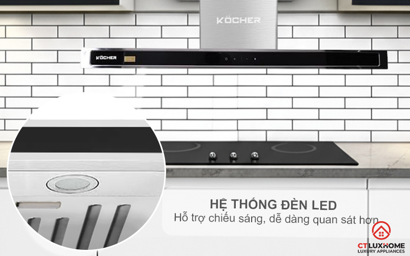 MÁY HÚT MÙI CHỮ T KOCHER K-225D NGANG 900MM K225D 5