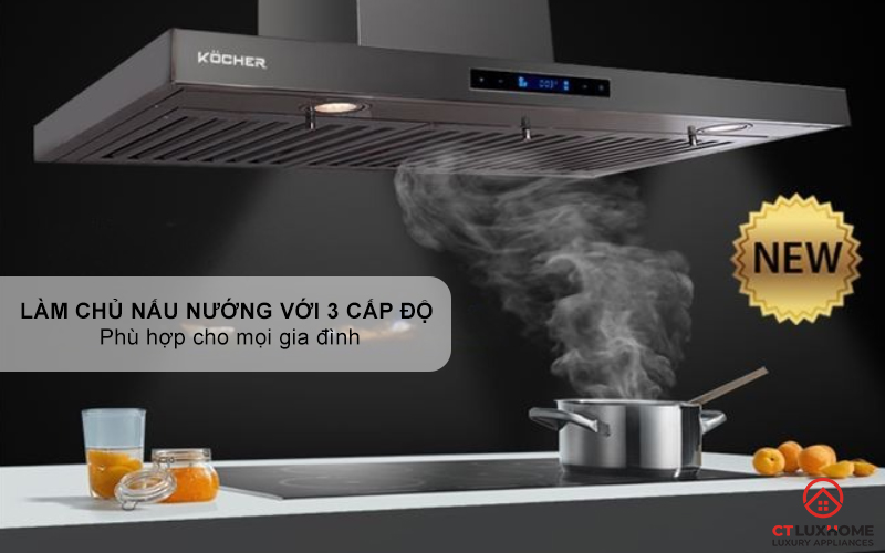 MÁY HÚT MÙI CHỮ T KOCHER K-225MI NGANG 900MM K225MI 6
