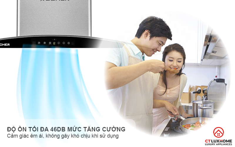 MÁY HÚT MÙI GẮN TƯỜNG KÍNH CONG KOCHER K-226I NGANG 90CM K226I 8