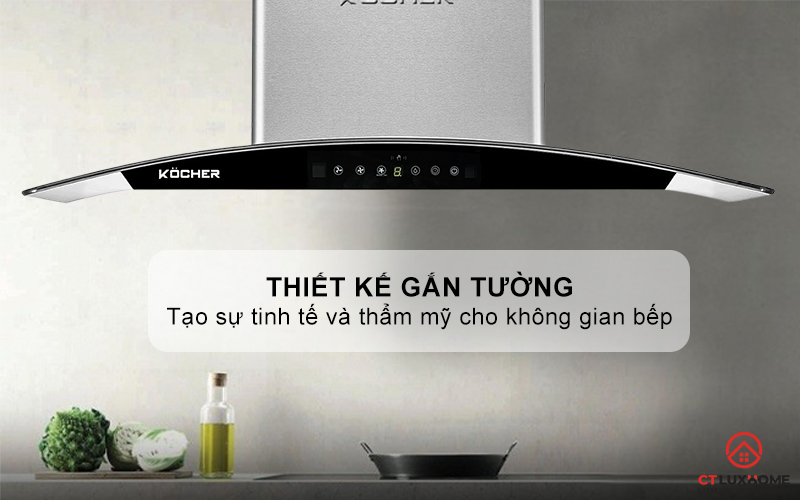 MÁY HÚT MÙI GẮN TƯỜNG KÍNH CONG KOCHER K-226I NGANG 70CM K226I 1