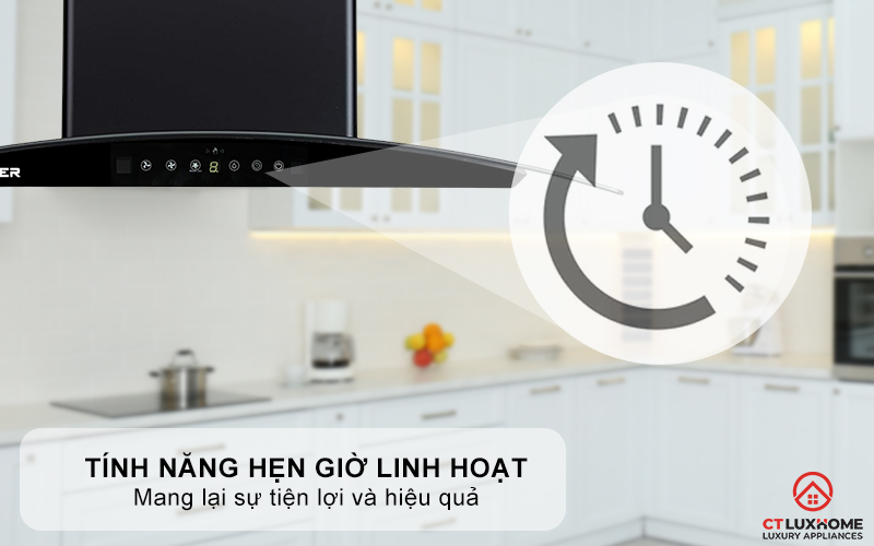MÁY HÚT MÙI GẮN TƯỜNG KÍNH CONG KOCHER K-226V NGANG 70CM K226V 7