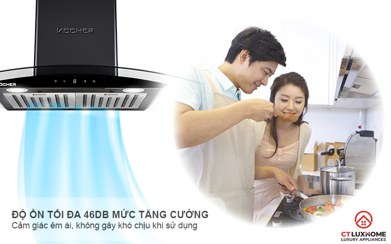 MÁY HÚT MÙI GẮN TƯỜNG KÍNH CONG KOCHER K-228BL  K228BL 7