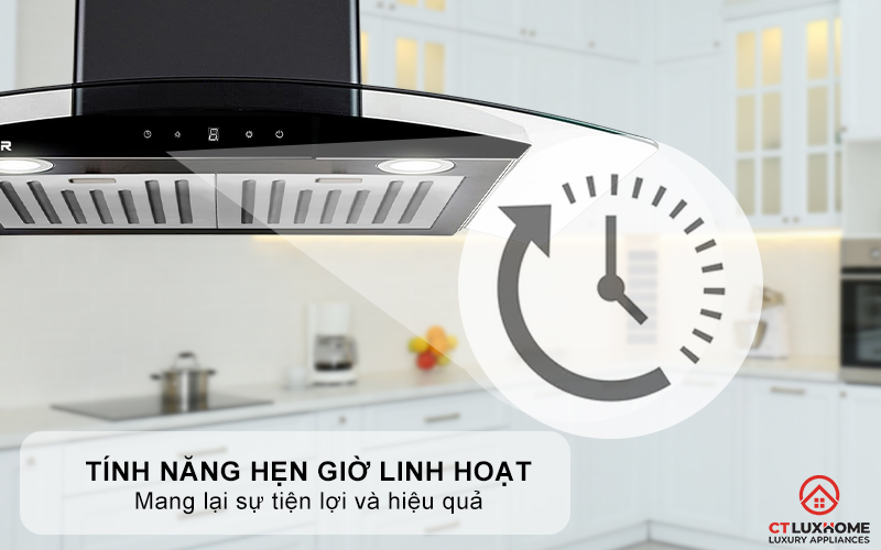 MÁY HÚT MÙI GẮN TƯỜNG KÍNH CONG KOCHER K-228BL  K228BL 6